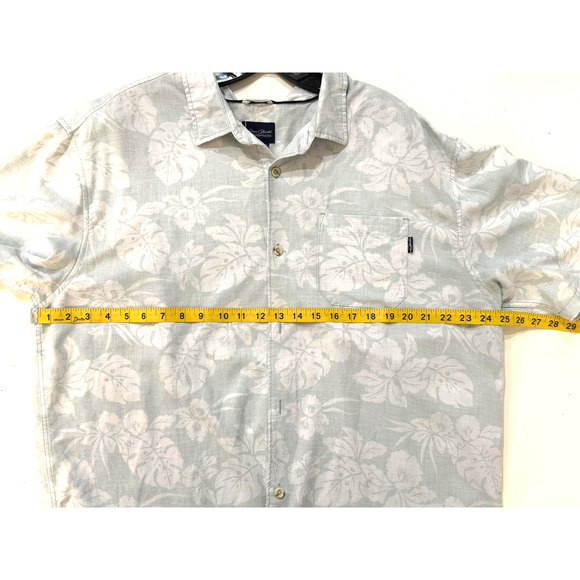 Jack O'Neill Shirt Mens 2XL Aloha Floral Button Up Short Sleeve Hawaiian Blue - Picture 6 of 7